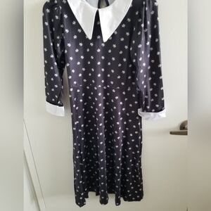 Wednesday Inspired Girls Dress